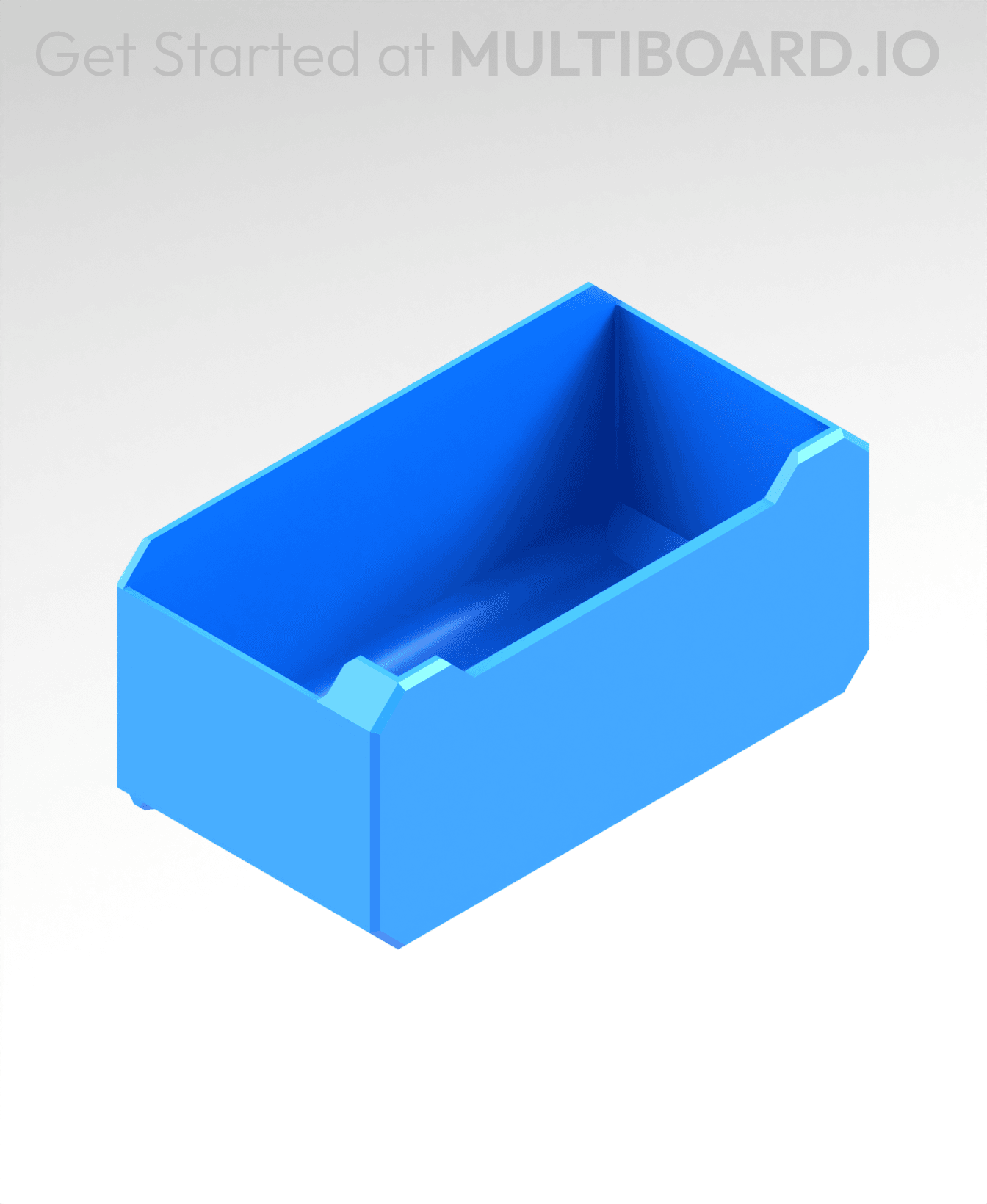 2x1x1 LU - Labelled - MultiBin Simple Drawer 3d model