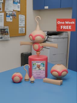 Baltoy Pokemon Hanger 3d model