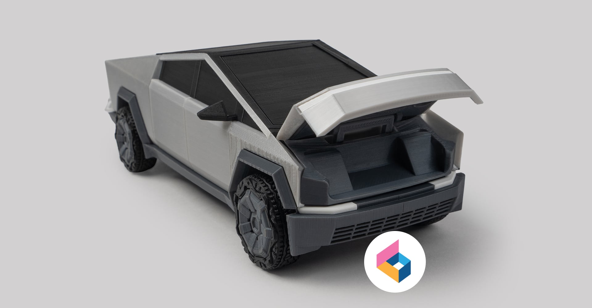 Foldable Cybertruck Production Version 3d model