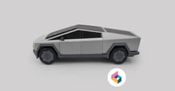 Foldable Cybertruck Production Version 3d model