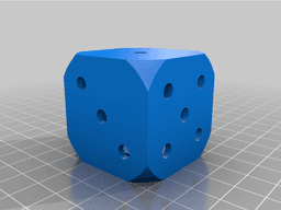 Hollow 6 Sided Dice 3d model