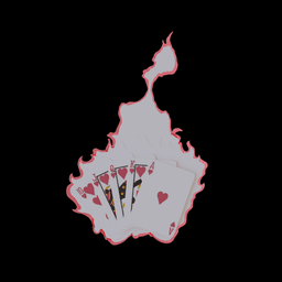 Gambit Royal Flush Kinetic Cards 3d model