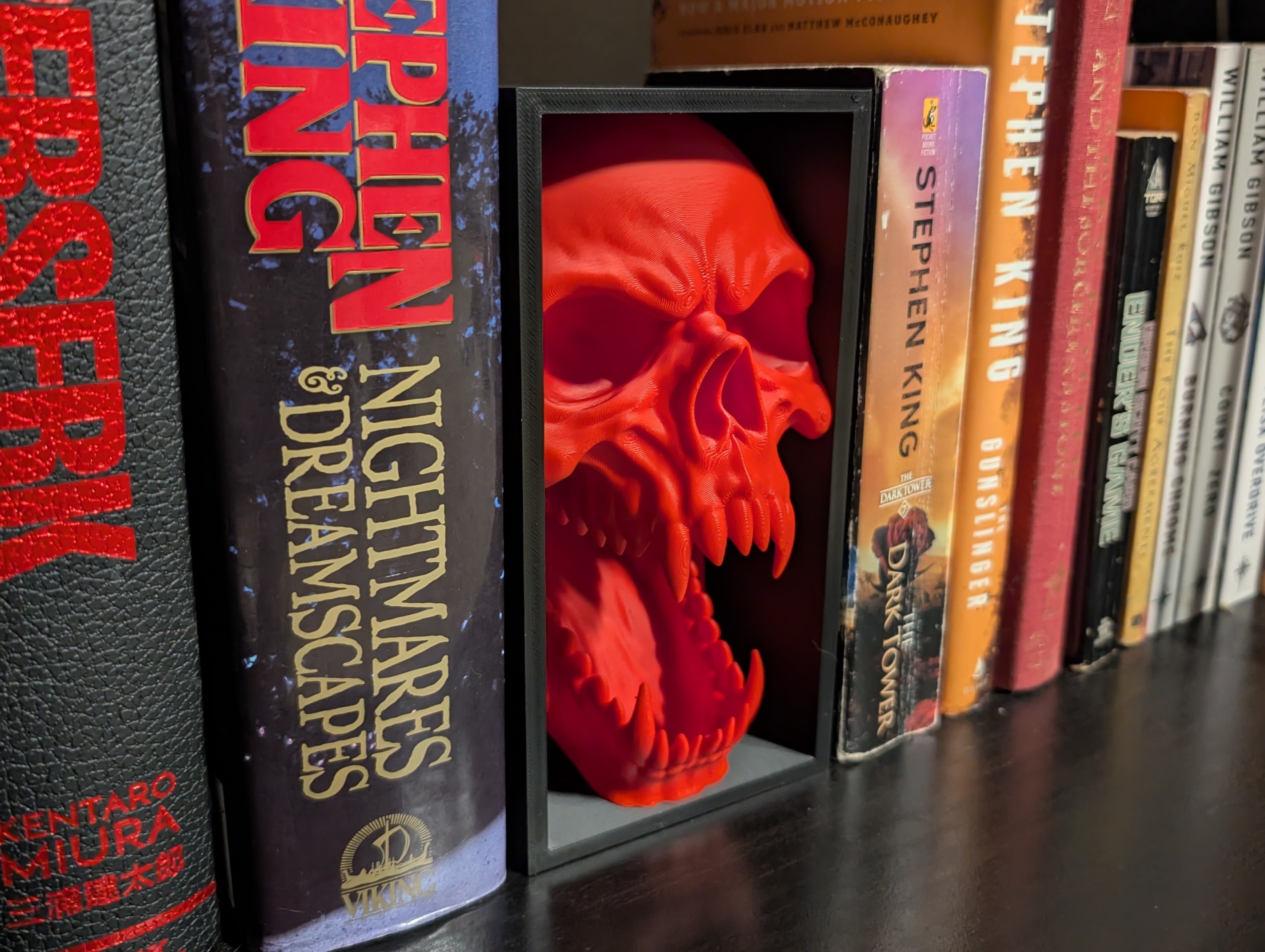 Vampire Skull Book Nook 3d model