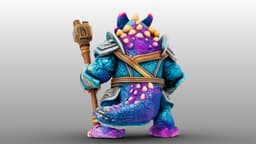 Rainbow Dragon 3d model