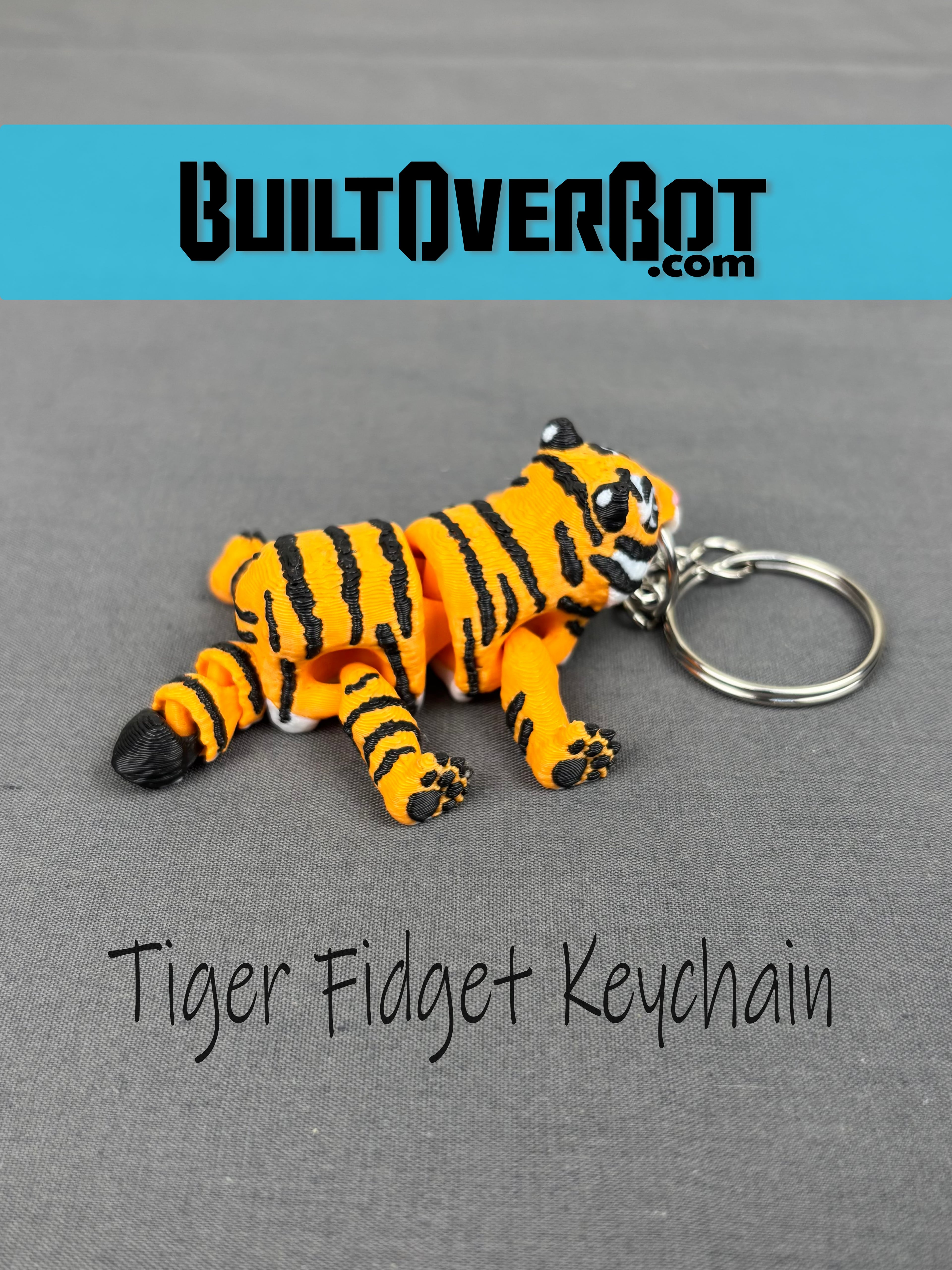 Tiger Fidget Keychain 3d model