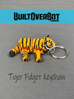 Tiger Fidget Keychain 3d model