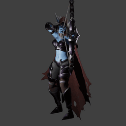 Female Elf Ranger v2.0 3d model