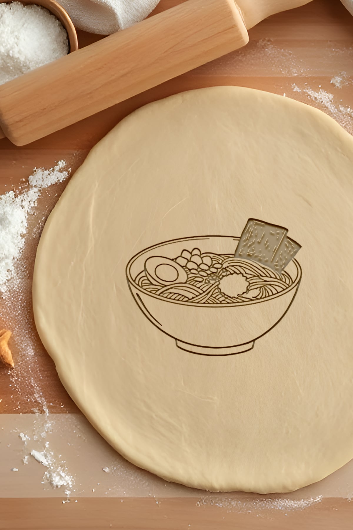 Noddle Cookie Cutter, Biscuit Cutter 3d model