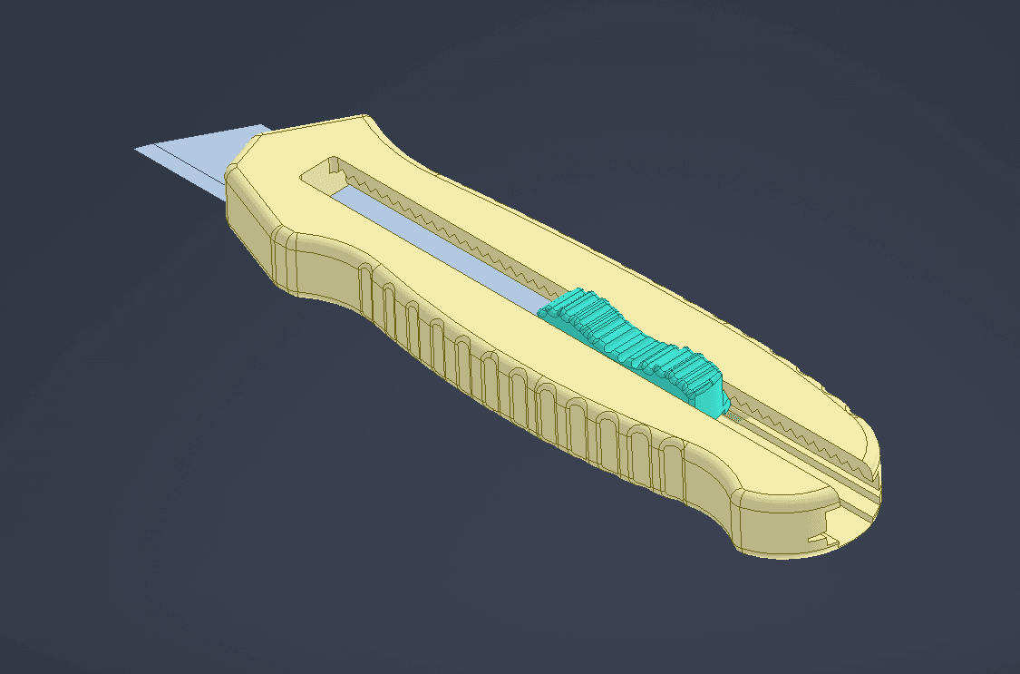 cutter with spring 3d model