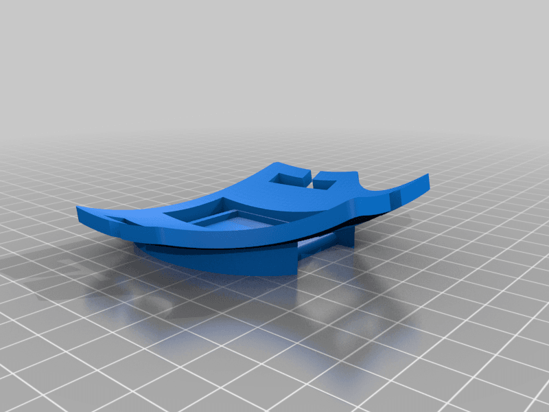 Head torch strap connector 3d model