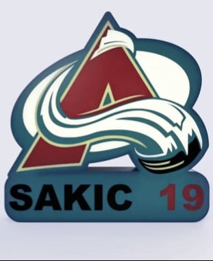 Colorado Avalanche Sign – LED Strip Compatible 3d model