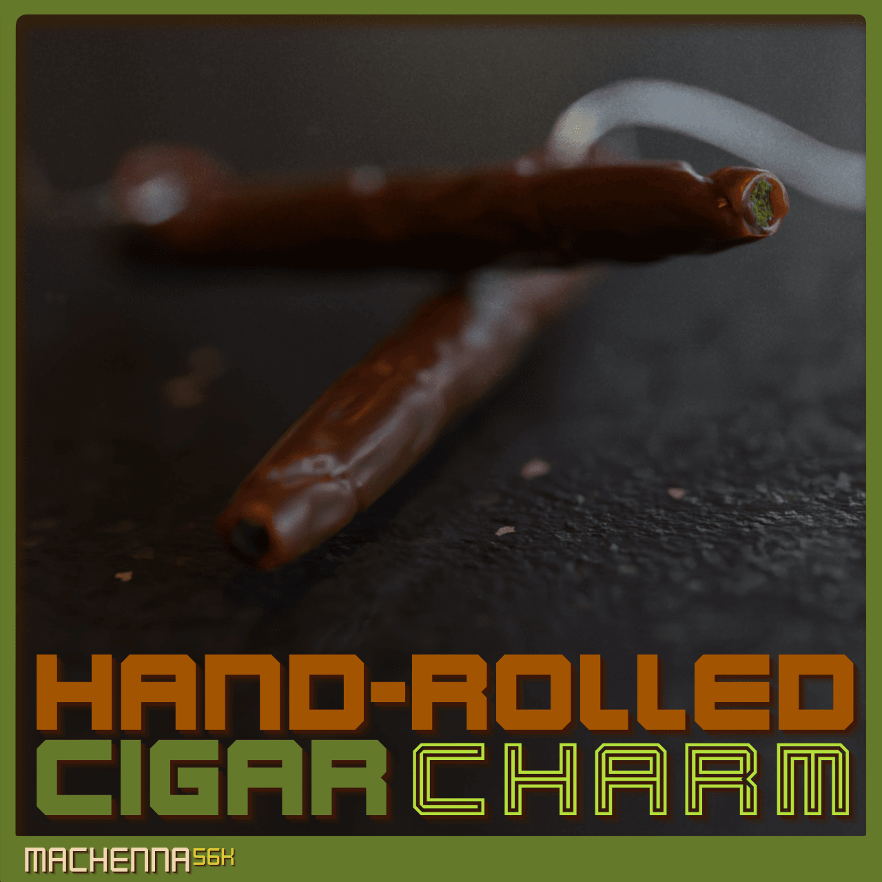 Hand-Rolled Cigar Charm 3d model