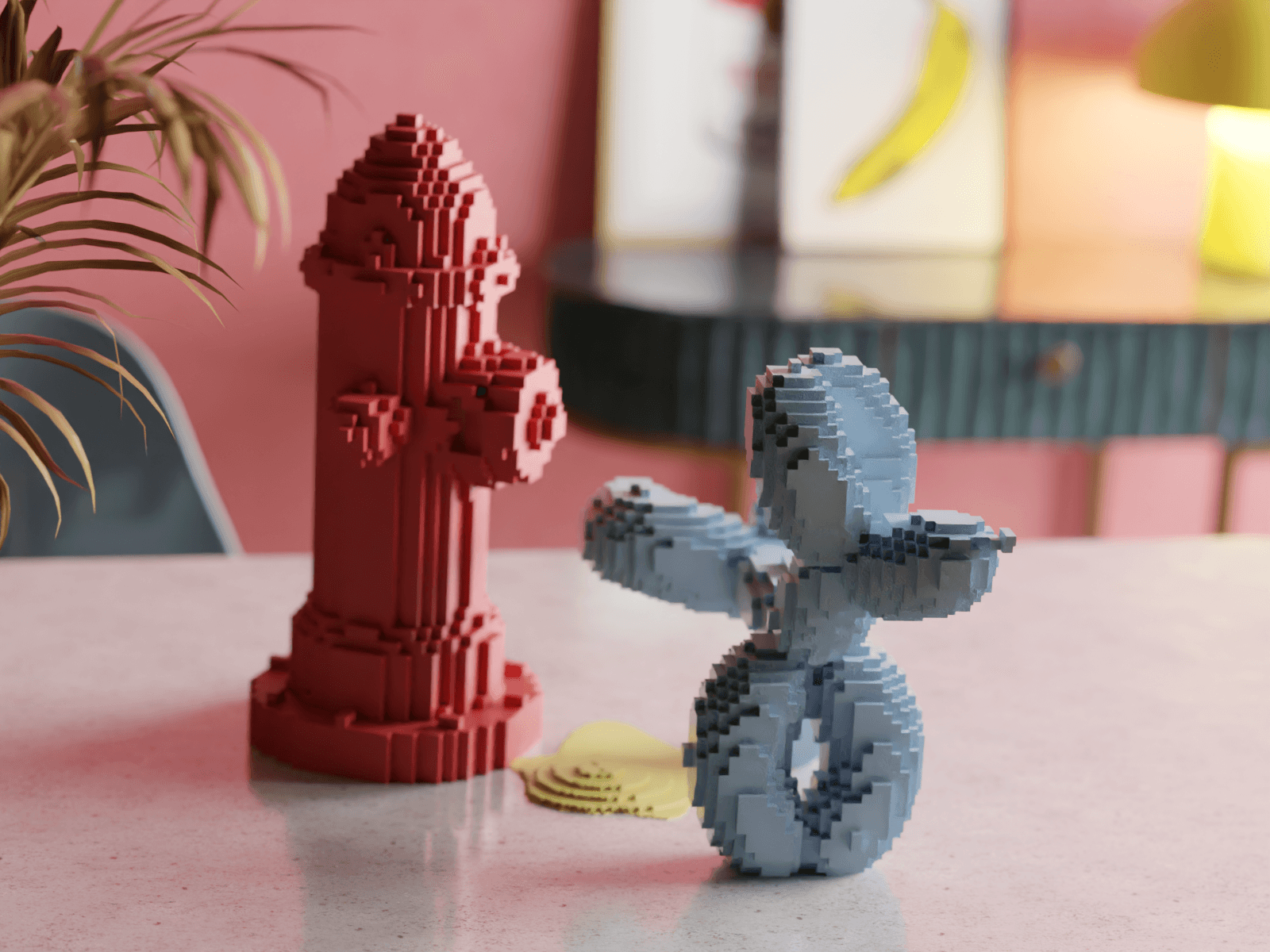 Pixel pup - territory 3d model