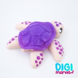 Sea Turtle Flexi + Keychain 3d model