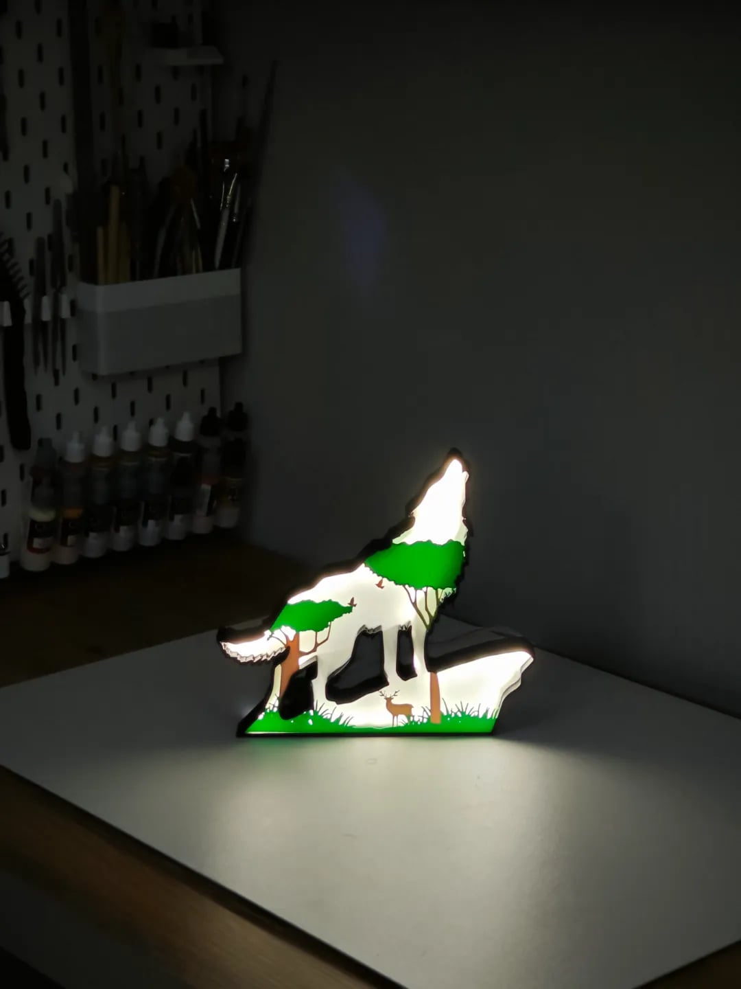 Wolf Lightbox- Led Lamp 3d model