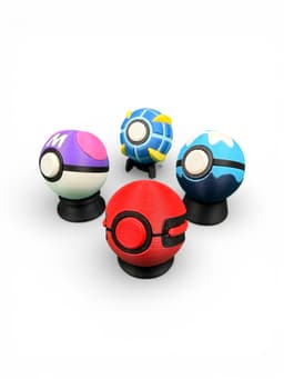Pokeball Clicker Stands 3d model