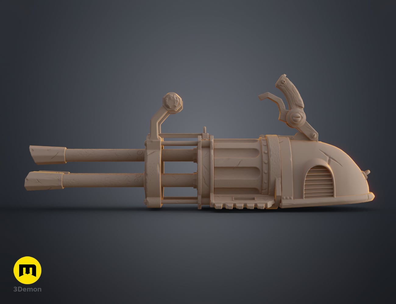 Jinx Pow-Pow Minigun - Arcane 3d model