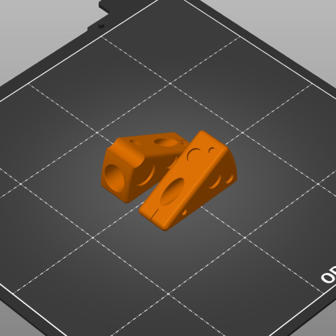 Zipper Pull - Cheese 3d model