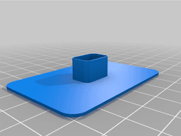 cable outlet for wall 3d model