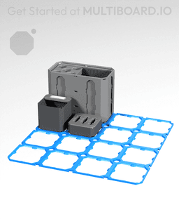 4x4 LU - Lite MultiBin Panel 3d model