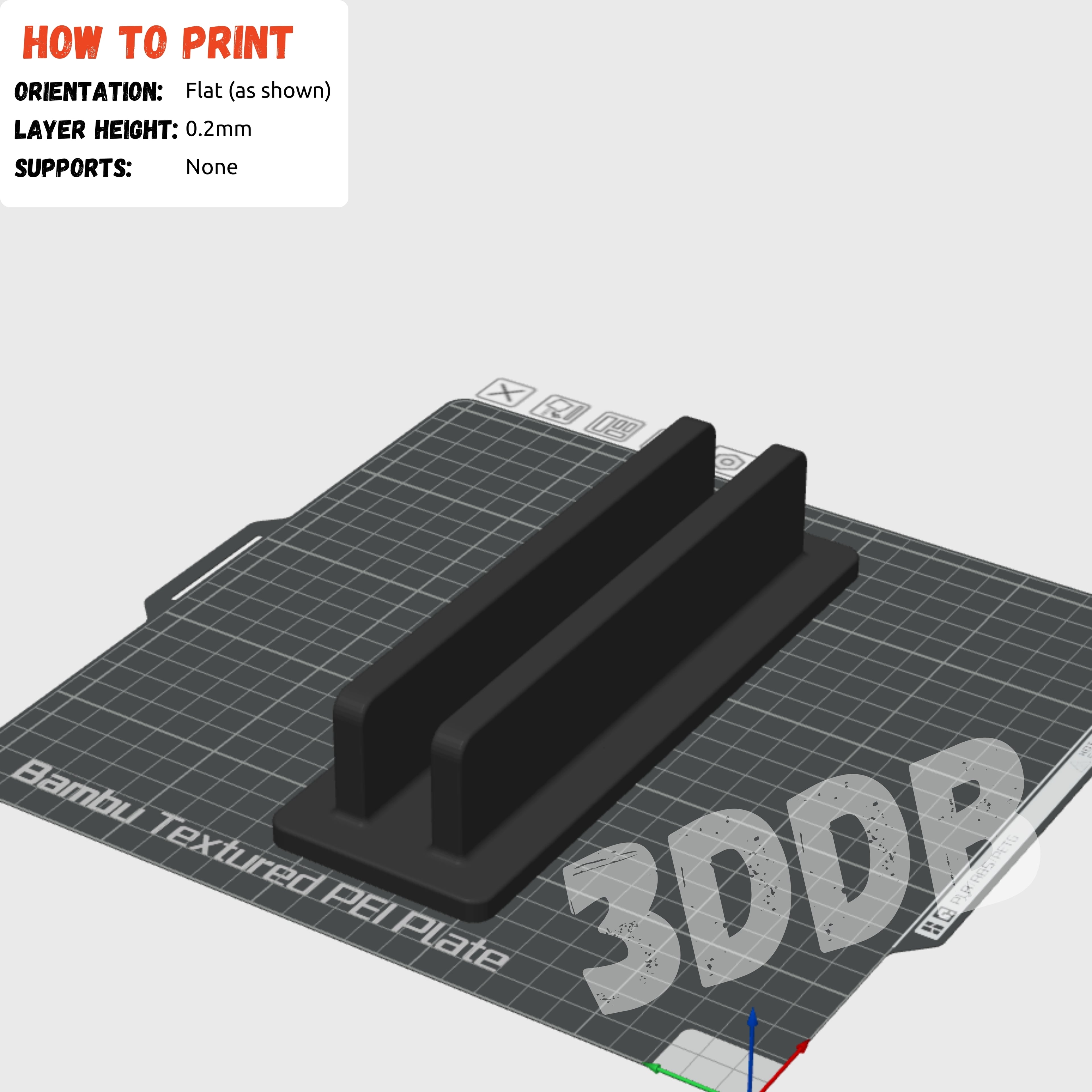 Vertical Laptop Stand 3d model