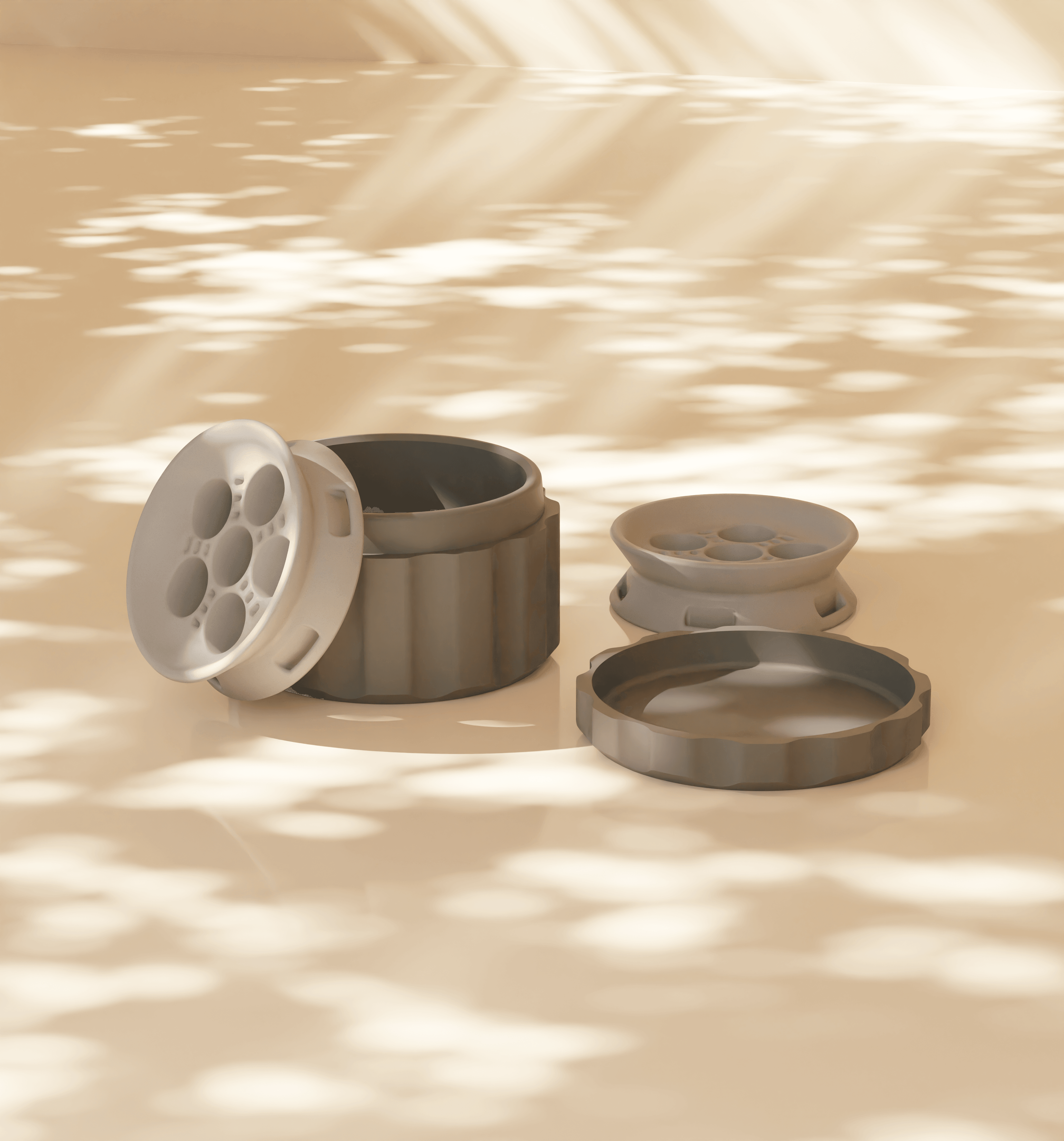 Circular Fishing Line Spool Box 3d model
