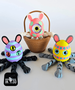 Flexi Easter Egg Critter / Multiparts / Multicolor 3d model
