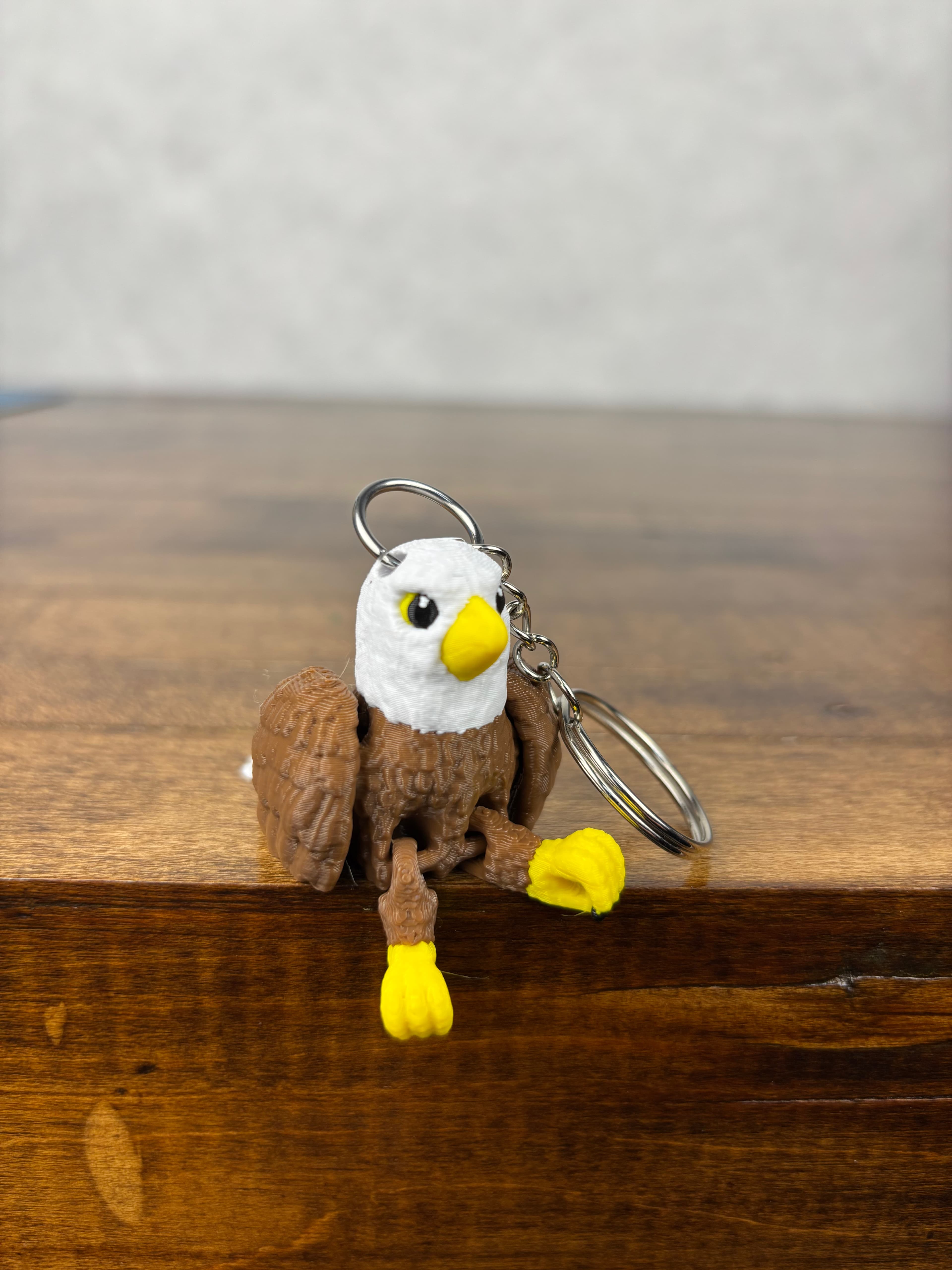 Bald Eagle Keychain 3d model
