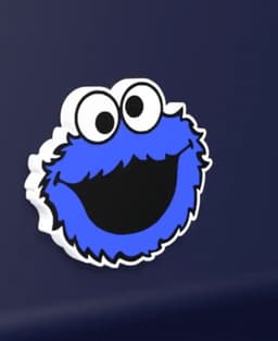 Cookie Monster - LED Strip compatible 3d model
