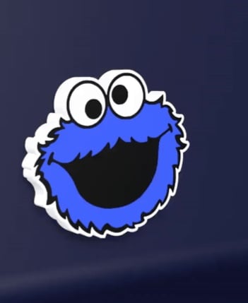 Cookie Monster - LED Strip compatible 3d model