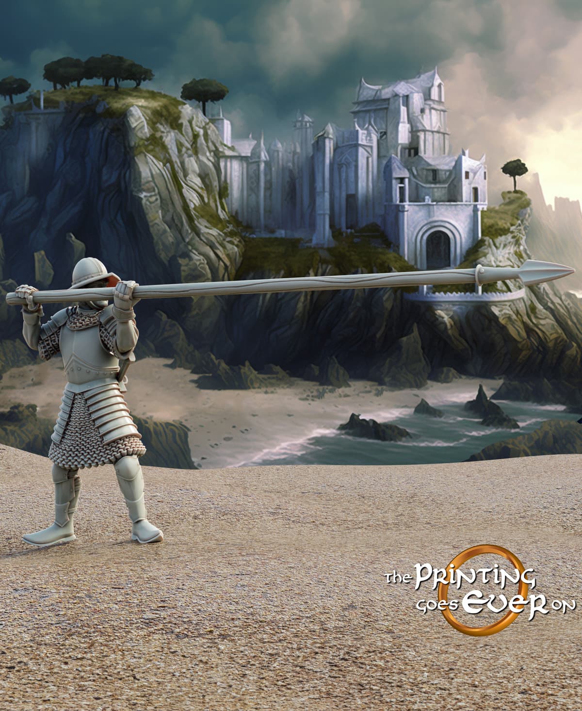 Armored Pikeman - B 3d model