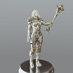 Female Knight v2.0 3d model