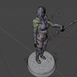 Female Knight v2.0 3d model