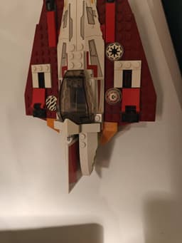 Wallmount for Lego Jedi starfighter (7143) 3d model