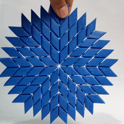 snowflake placemat & coaster 3d model
