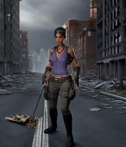 Post Apocalypse Fighter V2 3d model