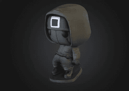 Squid Game Guard Inspired Funko Pop 3d model