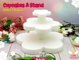 Cupcake Clicker & Treat Display 3d model