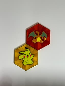 Charizard Hexagon Wall Art - Pokemon 3d model