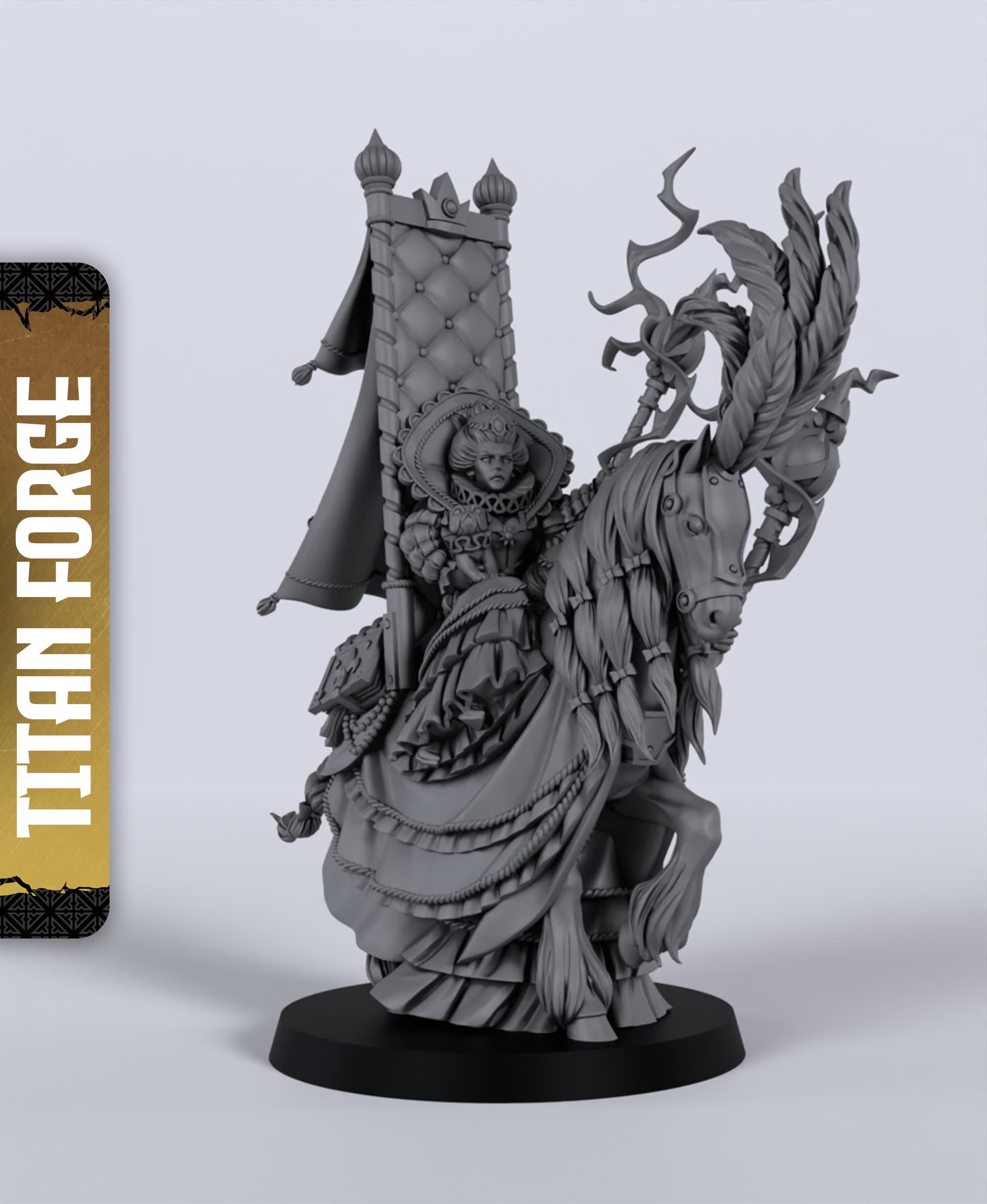 Crusade Marquis - With Free Dragon - 5e DnD Inspired for RPG and Wargamers 3d model