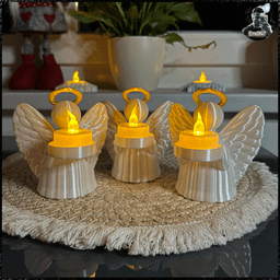 Angel Tealights 2 3d model