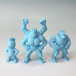 Machop Evolution (Easy Print No Supports) 3d model