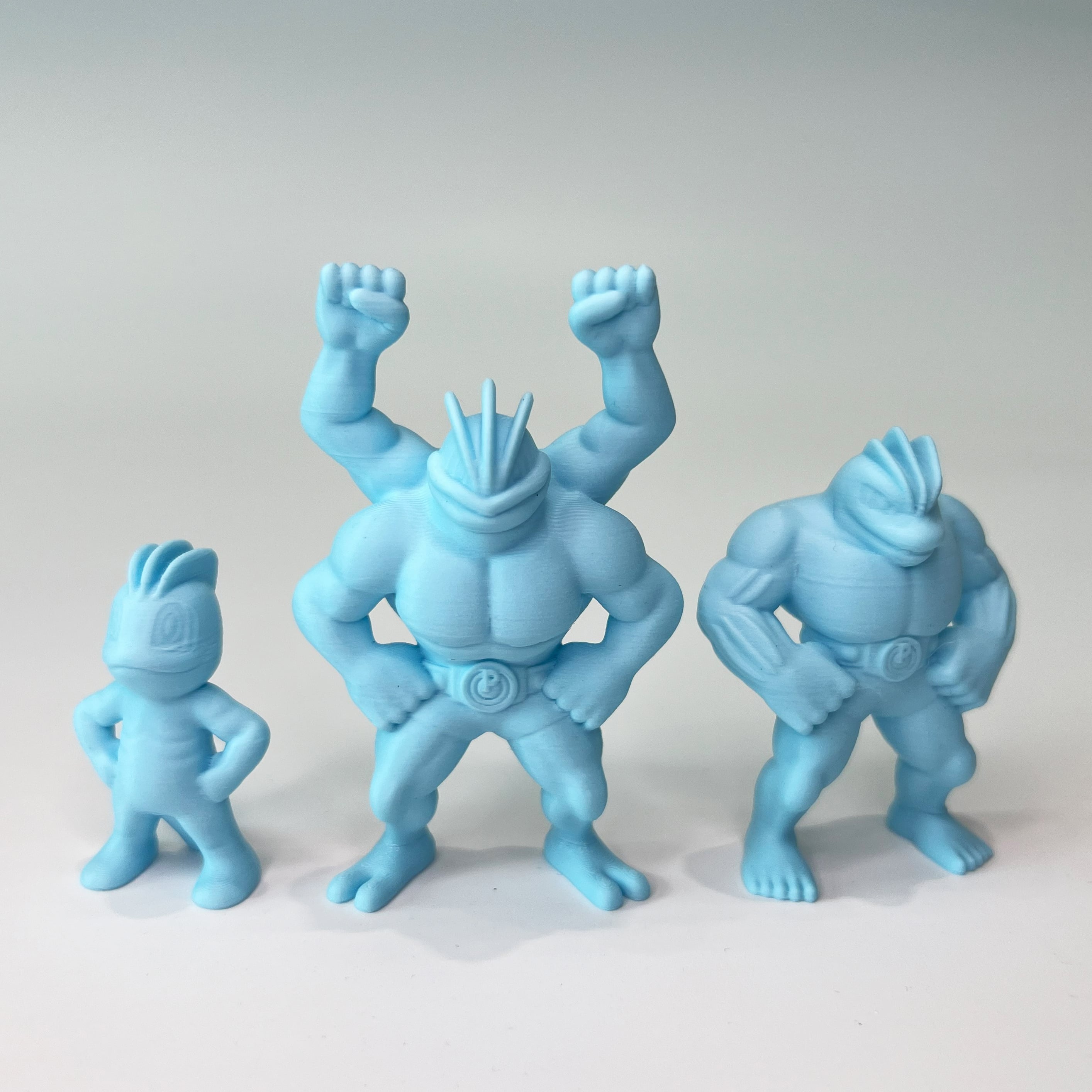 Machop Evolution (Easy Print No Supports) 3d model