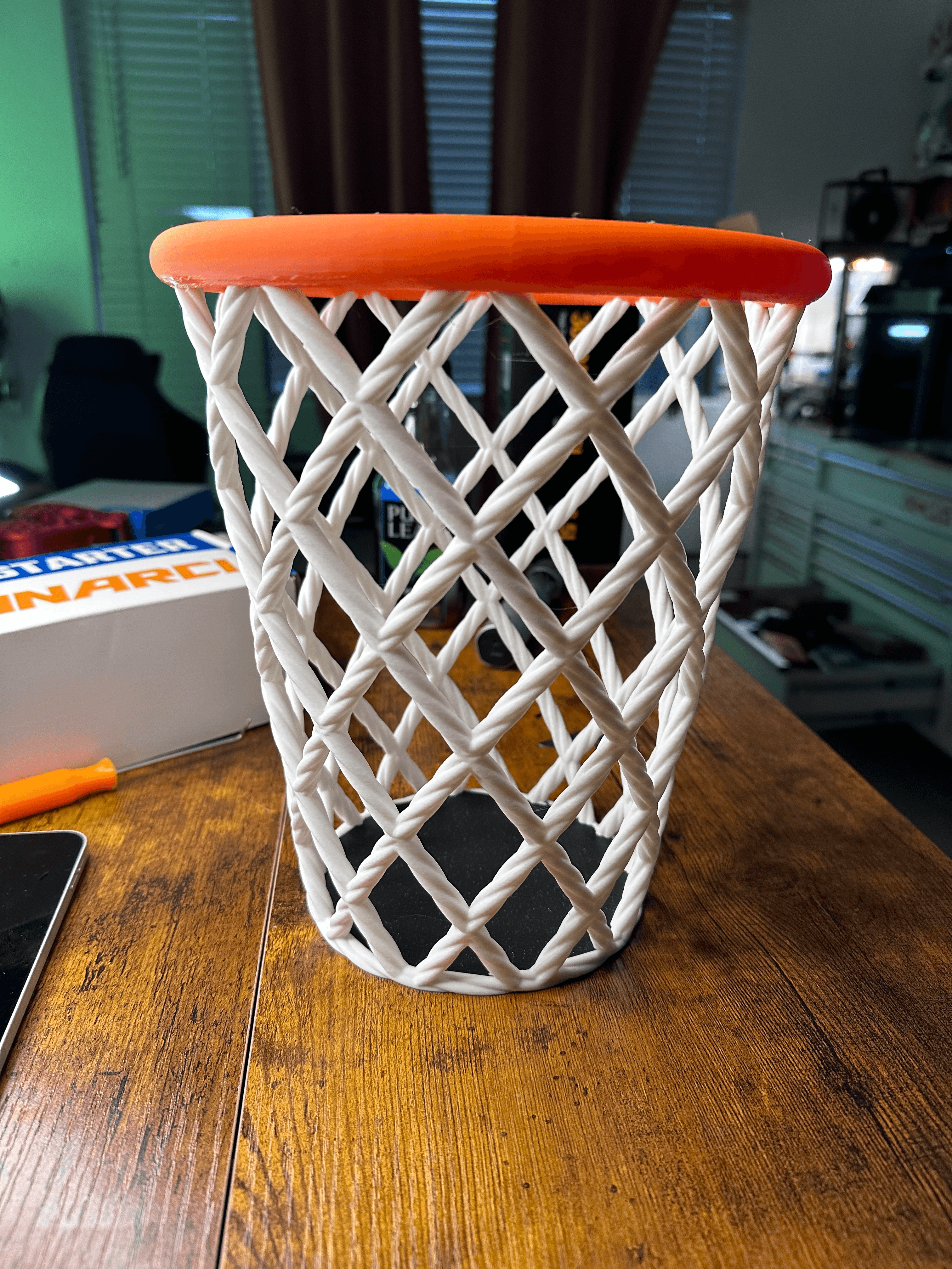 March Madness - Basketball Hoop - Wastebasket 3d model