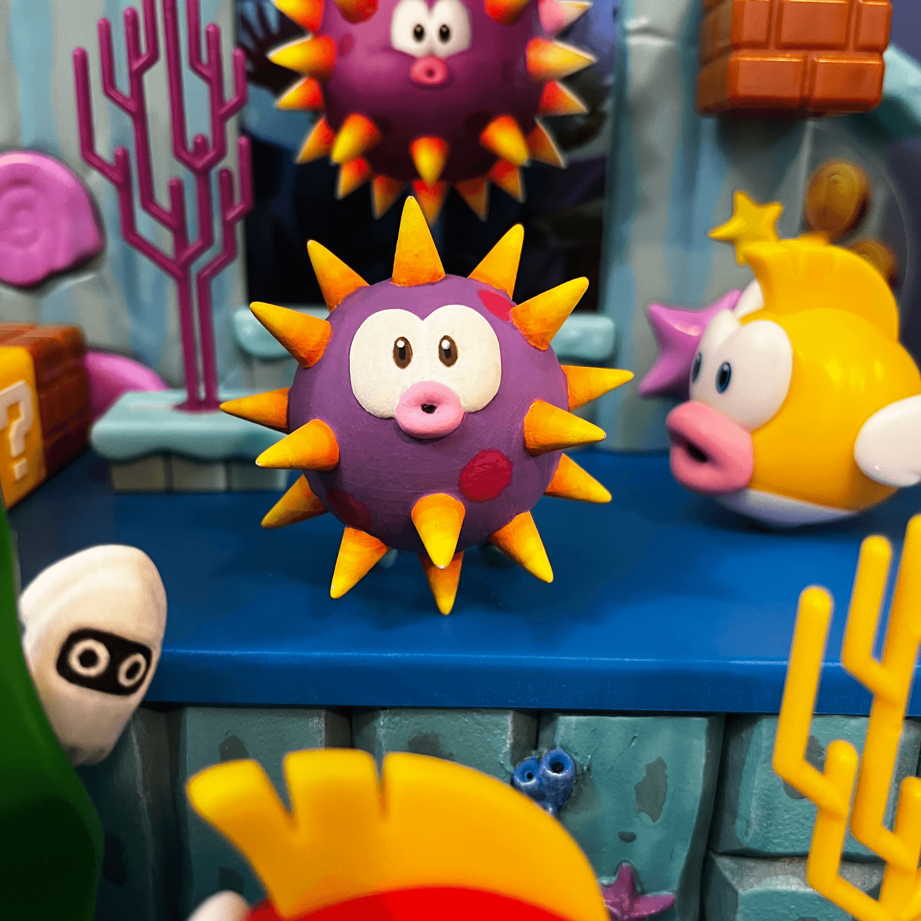 Urchin from New Super Mario Bros. Wii - Custom WON 2.5 scale figure 3d model