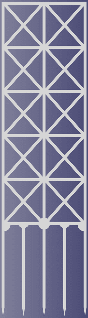 Cross Style Trellis with FreeCAD Project Source 3d model