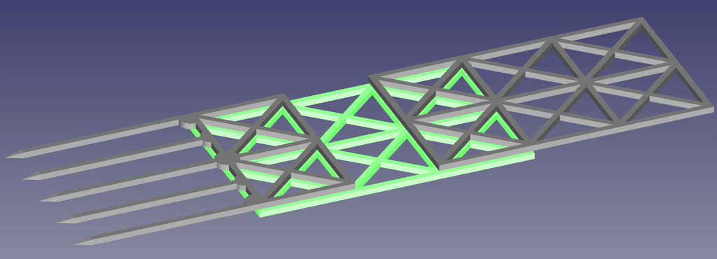 Cross Style Trellis with FreeCAD Project Source 3d model