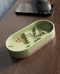 Topographic Jewelry Tray 3d model