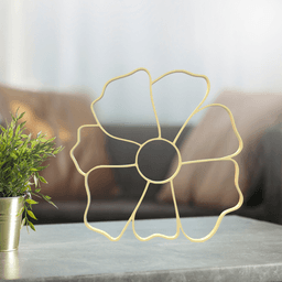 Flower Line Art, Modern, Minimalist 3d model
