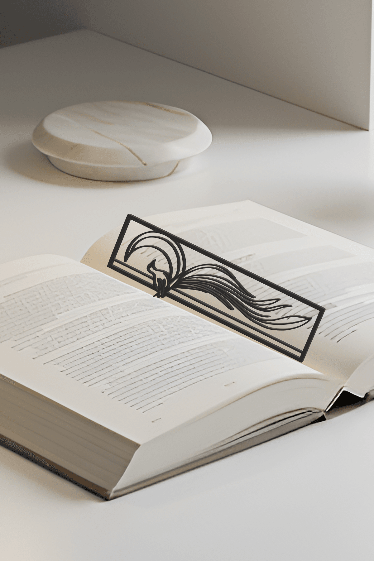 Moon And Bird Bookmark, Creativity Bookmark, Gift Idea 3d model
